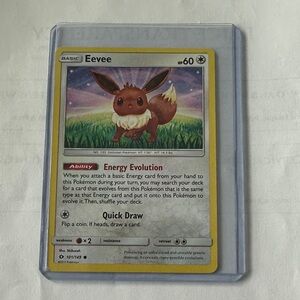2017 Eevee Pokemon Card #101/149